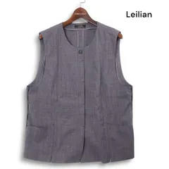 Leilian ネイビー 中綿ベスト　13➕　LL Leilian ネイビー 中綿ベスト 13➕ LL 2025年最新】レリアン