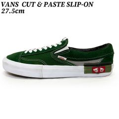 バンズ カット アンド ペースト スリッポン グリーン 27.5cm VANS CUT & PASTE SLIP-ON