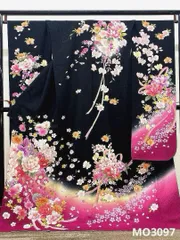 振袖 豪華 銀通し 刺繍 金彩 紋意匠 牡丹 身丈170cm パールトーン加工済