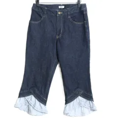 美品 ピンクハウス コットンローンエプロン風パンツ ピコフリル リボン PINK HOUSE（ピンクハウス） パンツ ローンフリルパンツ : ZOZOTOWN