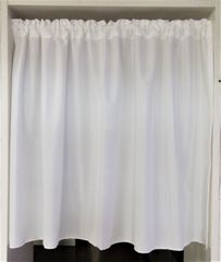 【カフェカーテン・日本製】省エネ 遮熱 紫外線(UV)カット 遮像 ミラーレース 幅140cmX丈90cm (JAC4065)