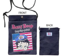 ショ【送料無料】【アメリカン雑貨】【BettyBoop】【ベティ・ブープ】ミニショルダーバッグ【ブラック】【黒】【USA】【アメリカ】【アメキャラ】【ケース】【ポーチ】【かばん】【鞄】【収納】【お出かけ】【アウトドア】【雑貨】【グッズ】【かわいい】