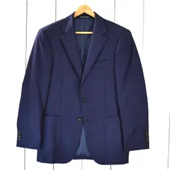 GREEN LABEL RELAXING アローズ 伊製カノニコ生地 2つボタン シングル ジャケット 42 / S 濃紺 袖口4つ釦 3122-110-0827 / 5TI036 【送料無料】【中古】【メンズビジネス】202509
