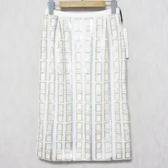 未使用 23SS Grace Class グレースクラス グレースコンチネンタル ひざ丈 ミディ丈 スパンコールタイトスカート 0223121038 36 ホワイト レディース 古着 中古 USEDのサムネイル