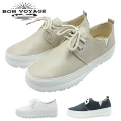 BONVOYAGE  ボンボヤージュレディース スニーカー 71 紐靴 スリッポン 軽量 サイドゴア ローカット ウォーキング ベージュ