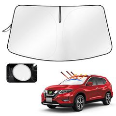Cartist ニッサン エクストレイル フロントサンシェード X-TRAIL サンセット サンフィア サンライン フロントガラス サンシェード シェードカーテン マルチサンシェード T32 2015年-現行 遮光 シェード 日よけ 車種専用 UVカット  1