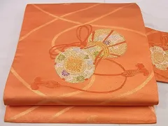 平和屋着物■九寸名古屋帯　唐織　鼓　金銀糸　逸品　n-hj5339