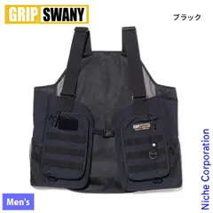 グリップスワニー　中綿キルトベスト　ブラック　M GRIP SWANY 【カモ柄限定最終クリアランスSALE】グリップ