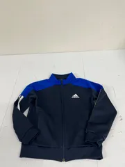 送料無料★adidas  アディダス★ジャージ　トラックジャケット★キッズ　子供　120★ネイビー　　#70715sdd