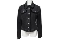 極美品 ChristianDior クリスチャンディオール ガリアーノ期 バックロゴ デニムジャケット 5AW 5H12022810 ブラック サイズ40 中古 4b001862