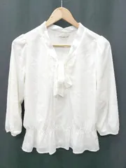 ◇ ⊂ any SiS エニィスィス リボン 長袖 ブラウス サイズ2 アイボリー系 レディース P  【1409090031205】