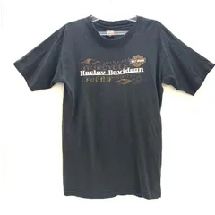 【中古】Harley Davidson プリントTシャツ M ブラック[92]