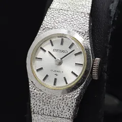 ヴィンテージ　セイコー　SEIKO　ラウンド　カクテル　レディース　ウォッチ Seiko Retro Womens 1104-7140 Watch Silver Bracelet Band