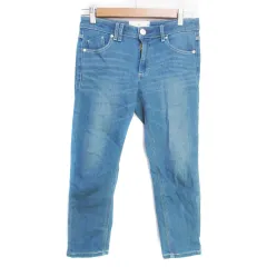 シーセブンティーン C17 デニムパンツ ジーンズ テーパードパンツ 七分丈 S 青 ブルー /FF4