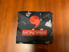 【値下げ】　フランス　Monoprix モノプリ　エコバッグ　ネイビー