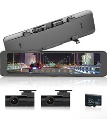 新品・未開封　KEIYO【ドライブレコーダー ミラー型】 前後2カメラ 分離式 FullHD200万画素 AN-R107