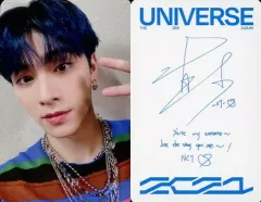 【中古】コレクションカード(男性) NCT2021/シャオジュン(XIAOJUN)/裏面白・印刷サイン入り/CD「THE 3RD ALBUM UNIVERSE(Jewel Case Ver.)」封入特典フォトカード