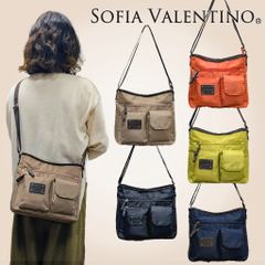 【軽量ショルダーバッグ】ソフィアバレンティノ SOFIA VALENTINO レディース バッグ 撥水 斜めがけ シンプルデザイン ポケット充実 普段使い 外出 買い物 旅行対応 49F3-00