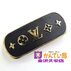 ルイヴィトン　M00564　バレッタ　クルーザー　ブラック×ゴールド　箱つき　ヘアアクセサリー　久安店　A25-87のサムネイル