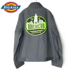 新品 旧タグ Dickies アイゼンハワー ジャケット L アンラインド チャコールグレー 背面プリント JT75 ディッキーズ D152-17-0006ZV