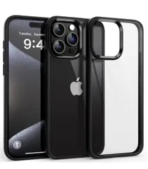 ★Supdeal iPhone 15 Pro Max用耐衝撃透明ケース 米軍MIL規格 SGS認証 黄ばみ防止 ワイヤレス充電対応 ストラップホール付き 耐久性 クリアで透明なハード背面パネル ソフトシリコンエッジ ー 6.7インチ（ブラック）