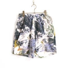 【中古A】adidas アディダス M メンズ ショートパンツ 20SS スウェット ショーツ GD9298 総柄 地球 中古A 古着