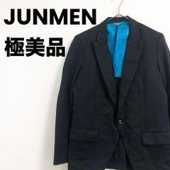 JUNMEN ジュンメン テーラードジャケット ブラック M スパイダー柄裏地 