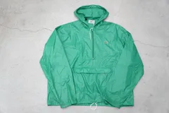 希少 70s 80s IZOD Lacoste ラコステ アノラック ナイロン ジャケット プルオーバー グリーン サイズXL 緑 424P★2