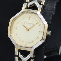 電池新品】イヴサンローラン 2200-241762 腕時計 オクタゴン 稼働品