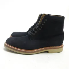 Q■メキシコ製【US7.5】ユナイテッドアローズ/UNITED ARROWS B&Yレースアップブーツ■紺MENS/3【中古】