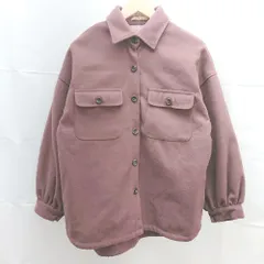 ◇ ems excite エムズエキサイト シンプル 厚手 防寒 長袖 ジャケット サイズM ボルドー レディース E  【1303020031313】