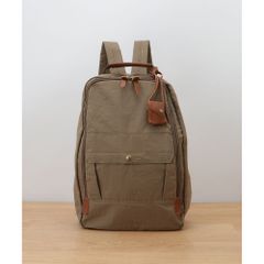 B125【良品】尾道帆布 柿渋染め☆リュック バックパック キャンバス 