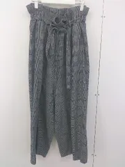 ◇ ◎ KBF ケービーエフ URBAN RESEARCH グレンチェック イージー ワイドパンツ サイズONE ブラック ホワイト レディース  【中古】 【1206240003583】