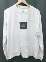 ◇ converse コンバース ロゴ 刺繍 プリント 長袖 Tシャツ カットソー サイズL ホワイト メンズ P  【1406240014217】