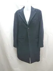 ■ URBAN RESEARCH 起毛　裏地　シンプル　ボタン 長袖 コート サイズM ネイビー系 メンズ E  【1302060017677】