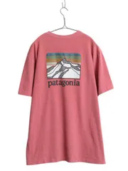 【お得なクーポン配布中!】 パタゴニア ポケット付き 両面 プリント 半袖 Tシャツ メンズ L 19年製 アウトドア ポケT バックプリント カットソー グラフィック アート
