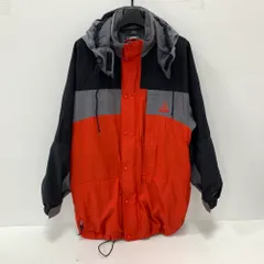 07w6735★ ナイキ エーシージー NIKE ACG  ナイロンジャケット 90年代 ヴィンテージ レッド×グレー×ブラック Mサイズ【中古品】