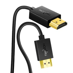 【在庫処分】Twozoh フレキシブル &スリム HDMI ケーブル ソフト & 超薄型 HDMI ケーブル 4K@60Hz/2160P/1080P 1M 適格請求書発行可