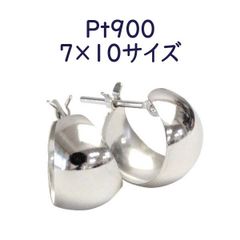 プラチナ(Pt900)中折れ式フープピアス(10mmスピンドル、日本製) - メルカリ