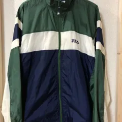 FILA フィラ ナイロンジャケット ブルゾン 胸ワンポイント刺繍 マル4カラー オーバーサイズ ウインドブレーカー vintage ドローコード 90's