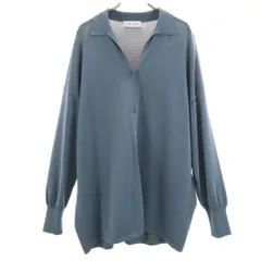 RIM.ARK リムアーク 長袖 襟付き ニットカーディガン 38 ブルー系 レディース 古着