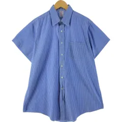 古着 80~90年代 ブルックスブラザーズ Brooks Brothers MAKERS 半袖 ストライプシャツ USA製 ヴィンテージ/eaa537694