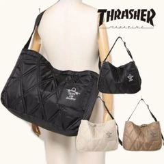 スラッシャー　THRASHER　ショルダーバッグ　バッグ　ノートパソコン　収納可能　キルティング　デザイン　ショルダーバッグ