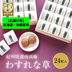※お届け先※北海道・沖縄専用 最高級紀州南高梅 はちみつ梅 ギフト 「わすれな草 24粒」