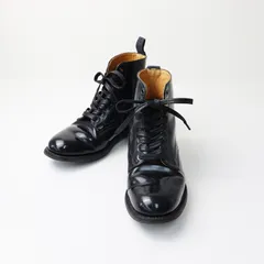 サンダース SANDERS 1388B FEMALE MILITARY DERBY BOOT レザーレースアップブーツ 5.5(24.5cm)ポリッシュドレザー【2400014054859】のサムネイル
