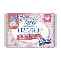  ユニ・チャーム ソフィ はだおもい 極うすスリム 特に多い昼用 230 羽つき 30コ入 生理用ナプキン のサムネイル