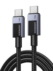 新品 USB-C ＆ UGREEN USB-C ケーブル 60W PD/PPS急速充電対応 480Mbps PD3.0 バンド付き 高質なステンレス製ハウジング・ニッケルメッキ ナイロン編み 中身保護 高耐久性・高実用性 iPhone 16 Galaxy Xp