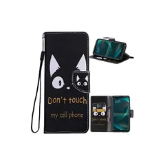 FOR Sony Xperia 5 III SO-53B/SOG05 ケース スマホケース 手帳型 ケース FOR Sony Xperia 5 III SO-53B/SOG05 カバー 猫 ストラップホール付きスタンド機能付き スマホカバー 財布型 マグネ 1