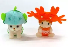 【中古】おもちゃ 赤ちゃんアクアパレードペアセット -みどりのさかな・オレンジのカニ- 「シルバニアファミリー 森のお家くじ」 D賞