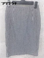 ◇ FRAY I.D フレイ アイディー ストライプ 膝丈 タイト スカート サイズ ホワイト ブラック レディース 【中古】 【1002800509881】